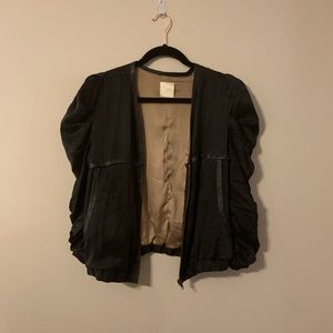 Black suede jacket